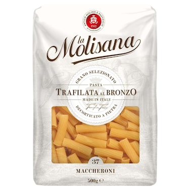 La Molisana Number 37 Trafilata Al Bronzo Maccheroni, 500g