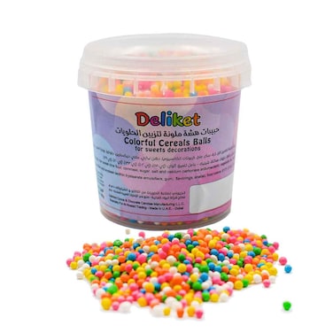 Deliket Colorful Cereal Balls for Sweets Decoration, 90g