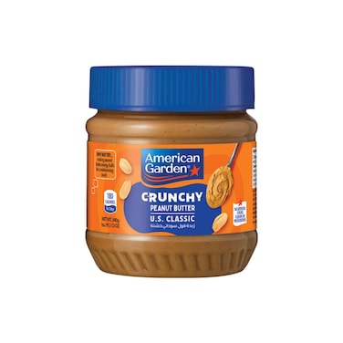 American Garden Vegan Gluten Free Crunchy Peanut Butter, 340g