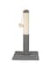 Supwish Cat Scratching Post Sisal Durable, Cat Scratch Post Tree with Hanging Ball Toy, Cat Scratcher for Indoor Cats and Kittens (Grey + Beige)