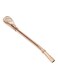 Steel Filter Straw Spoon Rose Gold 17.7x2cm