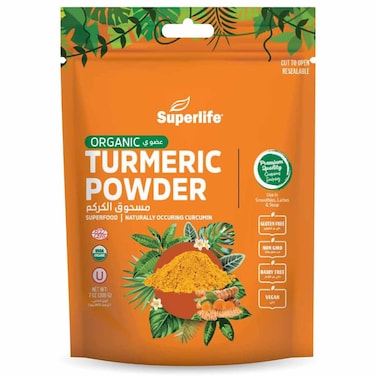 Superlife Organic Turmeric Powder Superfood, 200g