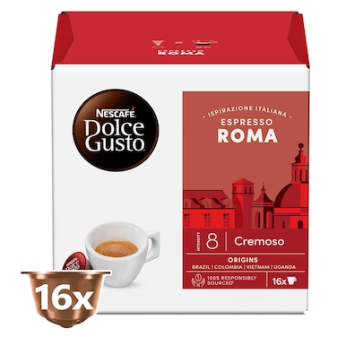 Nescafe Dolce Gusto Espresso Roma Coffee Capsules, 128g