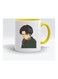 Eren Yeager Attack On Titan Yellow Ceramic Mug White/Yellow/Green 325ml