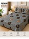 King Size Bedsheet Set with 2 Pillow Covers 220x240cm Soft Breathable Fabric 125 GSM Comfortable &amp; Fade Resistant