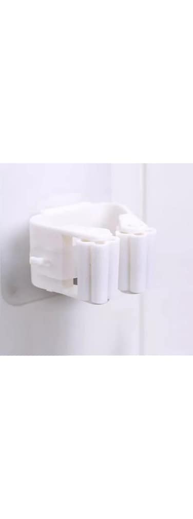 Kutis 1 Wall-Mounted mop Hook,Mop Holder Wall Mounted, Broom Holder, Mop Clip, Self Adhesive Hooks, Kitchen Racks, Self-Adhesive Wall Mounted Broom Holder Organizer.
