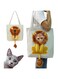 XTECH Lion-Shaped Show Head Pet Canvas Shaped Shoulder Bag, Pet Out Bag, Pet Outcrop Shoulder Bag