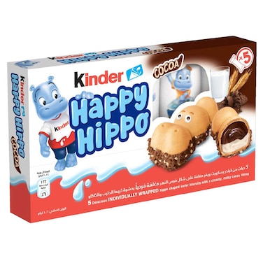 Kinder Happy Hippo Biscuits, Pack of 5, 105g