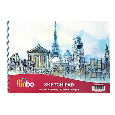 Funbo A3 Sketch Pad, 20 Sheet