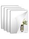 Augshy 4 Pack Self Adhesive Mirror 30x40cm Adhesive Mirror Tiles 2MM Thick Acrylic Stick On Wall Mirrors Sheets Removable Mirror Stickers for Home Decoration