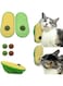 Okeiie Cat Self Groomer with Catnip, 2 Pcs Catnip Toys Balls Stick on Wall, Wall Corner Scratcher Comb,Grooming Massage Brush, Catnip Wall Balls for Cats Lick, Cat Corner Brush Wall (Green)