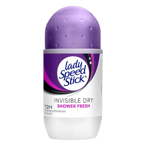 Lady Speed Stick Invisible Dry Shower Fresh Antiperspirant Deodorant Roll On 50ml