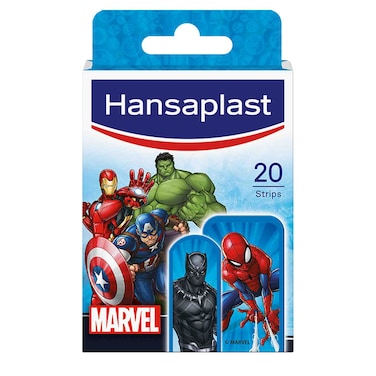 Hansaplast Marvel Wound Plasters, Kids, Water-resistant, 20 Strips