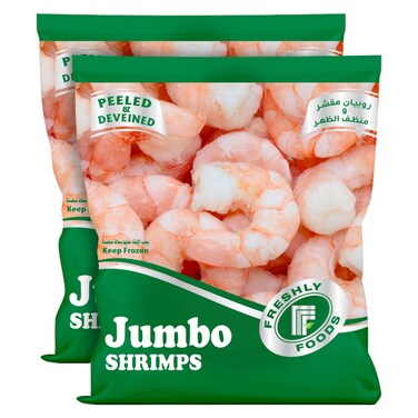 Freshly Foods Jumbo Shrimps, 800g Pack of 2
