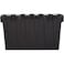 Cosmoplast Utility Storage Box With Lid Black And White 55L