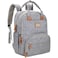 Moon Diaper Bag Lt.Grey MNADBGY03