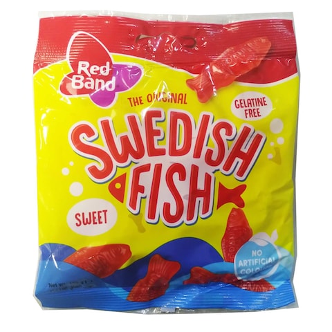 Cloetta Red Band Original Swedish Fish Gummy Candy, 100g
