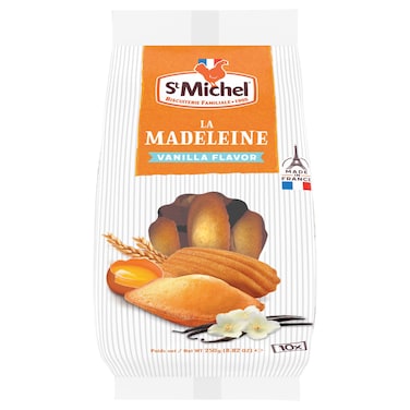 St Michel Vanilla Flavour Madeleines 10 Madeleines, 250g