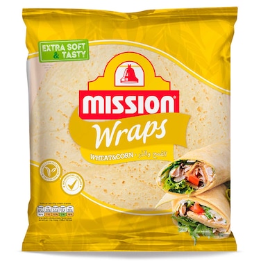 Mission Tortilla Wraps Wheat &amp; Corn 378g