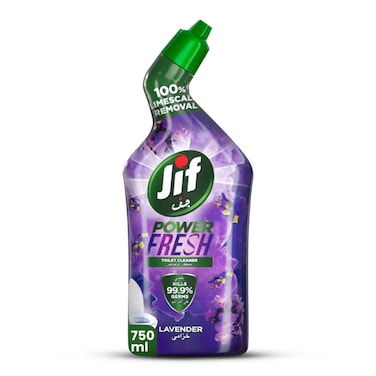 Jif Power Fresh Toilet Cleaner Liquid Lavender, 750ml