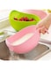 SHUBHAM Enterprise Kitchen Rice &amp; Fruits Washing Bowl with Handle (Color May Be Assorted as Per The Availability)