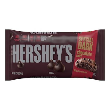 هيرشي كوكيز برقائق شوكولاتة داكنة مميزة 340 غرام