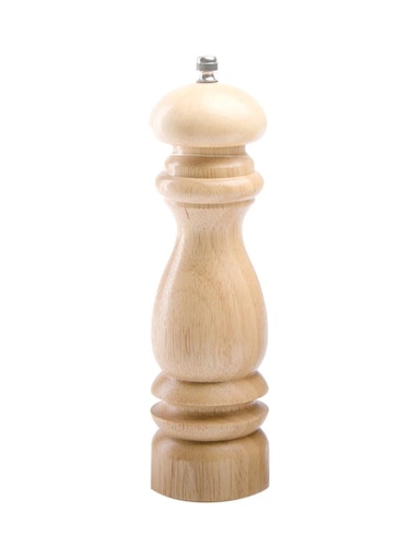 Wooden Pepper Grinder Beige 6x15cm