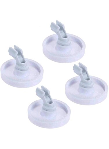 154174501 Dishwasher Wheels Bracket, Replace 154174401 5300809640, AP2135554, 154174502, 154294801, 612977, AH452448, Replacement for Frigidaire Kenmore Tappan Gibson Westinghouse (Pack of 4)