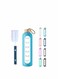 32 Oz Borosilicate Glass Water Bottle with Time Marker Reminder Quotes, Leak Proof Reusable BPA Free Motivational Silicone Sleeve and Bamboo Lid