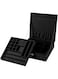Sodynee Two-Layer Lint Jewelry Box Organizer Display Storage Case with Lock, Black