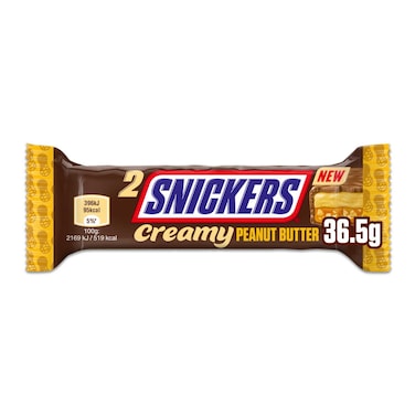 Snickers Chocolate Creamy Peanut Butter Bar 36.5g