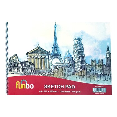 Funbo A4 Sketch Pad, 20 Sheet