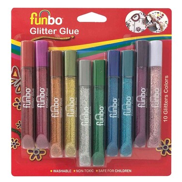 Funbo Glitter Glue, 10 PCS