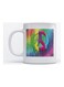 Mug Rasta Peace Logo for Coffee and Tea White