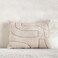 Home Embroidered Cushion 35x50cm - Natural