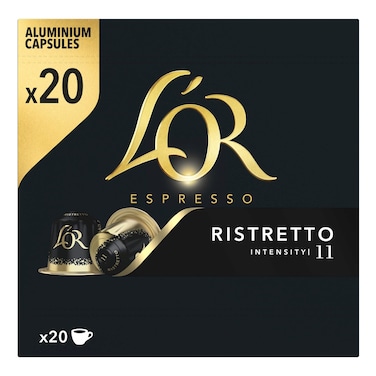 لور كبسولات قهوة  ريستريتو الإسبريسو 20 كبسولة، 104 غرام