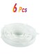 6-Piece Reusable Silicone Lid Set Clear