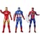 Marvel Hasbro Marvel Action Figure  6-inch Toy 3-Pack Iron Man Figures Spider-Man Captain America Ages 4 and Up