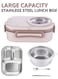 304 stainless steel insulated lunch box, bento box with compartments, portable meal box set, including tools and soup bowls