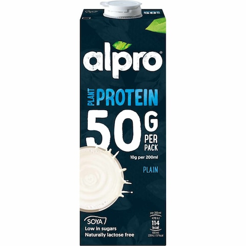 Alpro Soya High in Proteins Drink, 100% Plant-Based, Lactose Free  1L