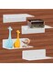 4 Pack Acrylic Floating Shelves &acirc;&euro;&ldquo; 9" Wall Mounted Shelves for Storage &amp; Decoration in Bedroom, Living Room, or Bathroom, with Dual Installation Options (Adhesive or Screw)