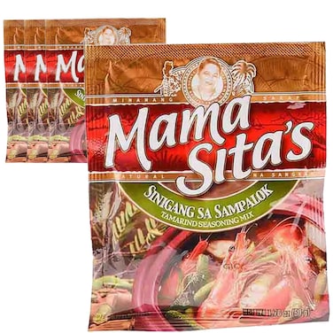 Mama Sita's Sinigang Sa Sampalok Tamarind Seasoning Mix, 50g Pack of 4