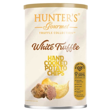 Hunter&#39;s Gourmet Truffle Collection White Truffle Hand Cooked Potato Chips, 150g