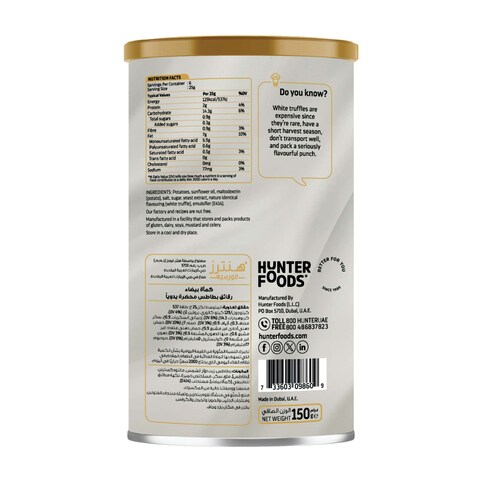  Hunters Gourmet Truffle Collection White Truffle And Porcini Hand Cooked Potato 150g