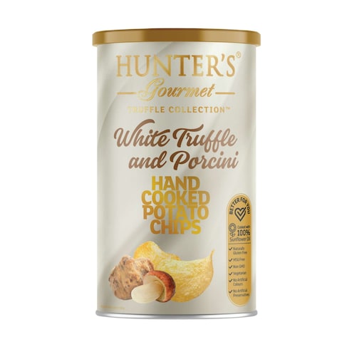  Hunters Gourmet Truffle Collection White Truffle And Porcini Hand Cooked Potato 150g