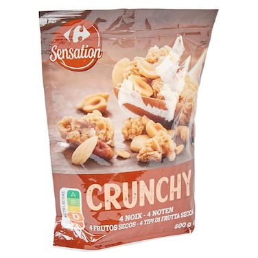 Carrefour Sensation Crunchy 4 Nut Muesli, 500g