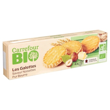 Carrefour Bio Organic Hazelnut Biscuits, 100g