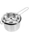 Sewroro 2 Pack Double Boiler Pot Set Chocolate Melting Pot with Stainless Steel Boiling Water Pot for Melting Chocolate Candy Candle Soap Wax (600ml)