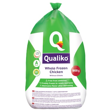 Qualiko Whole Frozen Chicken, 900g