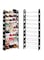 Dubai Gallery 10 Layer Stackable Shoe Rack - Holds 30 Pairs Shoes Black 158X26X64Cm